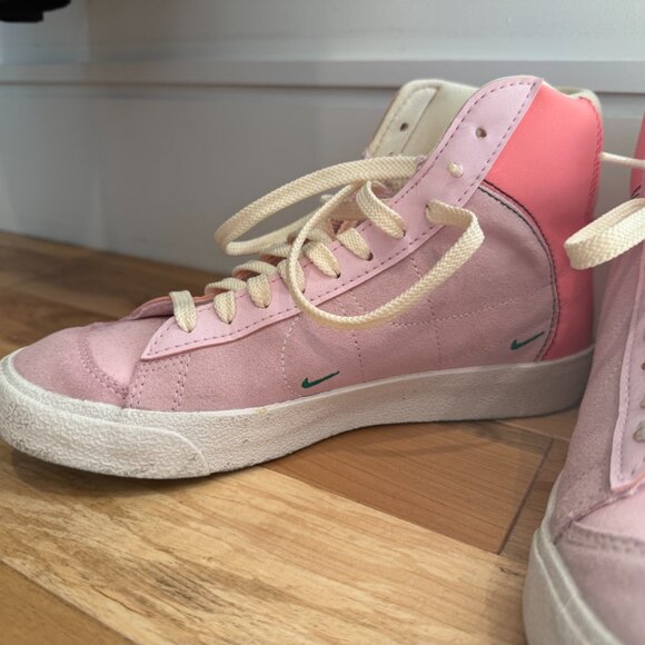 Nike Blazer Mid '77 Just Do It – Pastel Pink Women 6Y or 7 - Picture 3 of 6